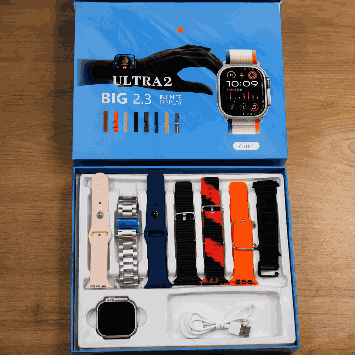 7 in 1 Strap Multi-Color & Premium Design Smartwatch